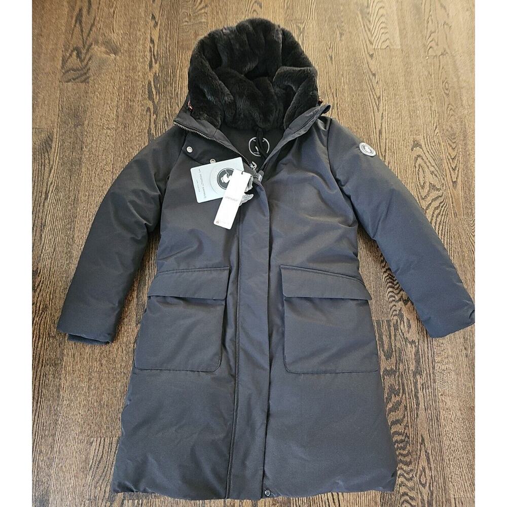 SAVE THE DUCK Black Long Coat